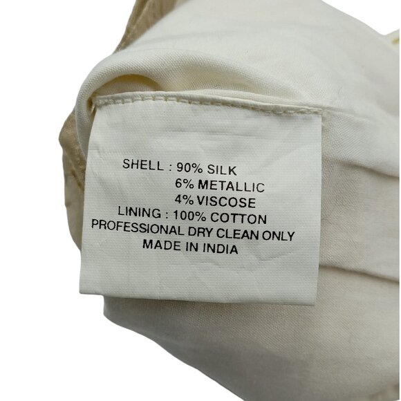 Christmas Stockings With Pearls, in Ivory, Cream, Golden, Beige Patchwork - Picture 7 of 7